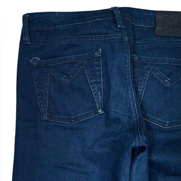 Marc Jacobs Dark Carbon Low Rise Skinny Zipper Detail Denim Jeans - Picture 10 of 11